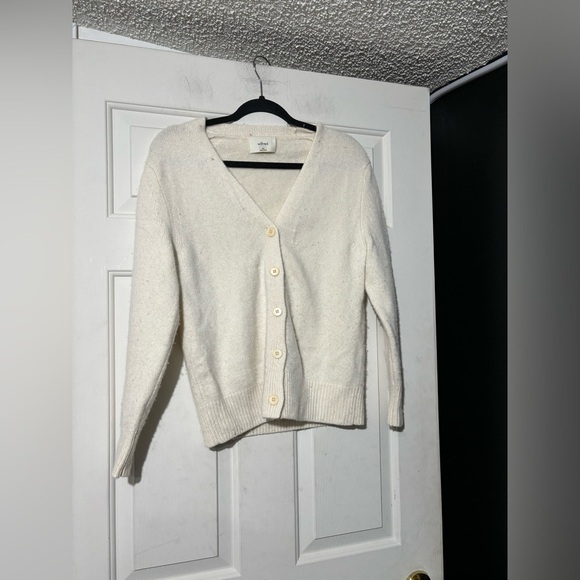 Wilfred Cream Cardigan Sweater - Picture 2 of 6